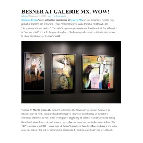 Besner at Galerie MX - 2015